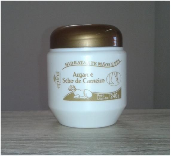 Creme Hidratante Mãos e Pés Argan e Sebo de Carneiro - 240g